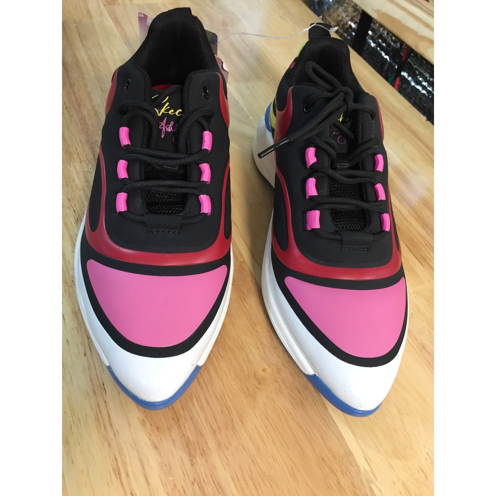 Skechers‎ Ashley Park Street Glam Point It Sneakers Black Multi Womens 7